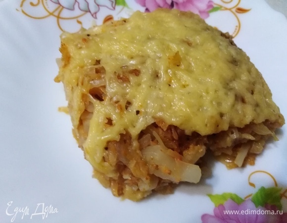 Запеканка из капусты, картофеля и батата