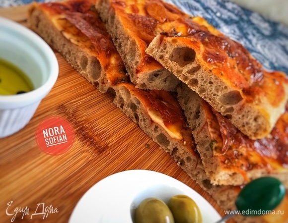 Фокачча без замеса Фокачча без замеса