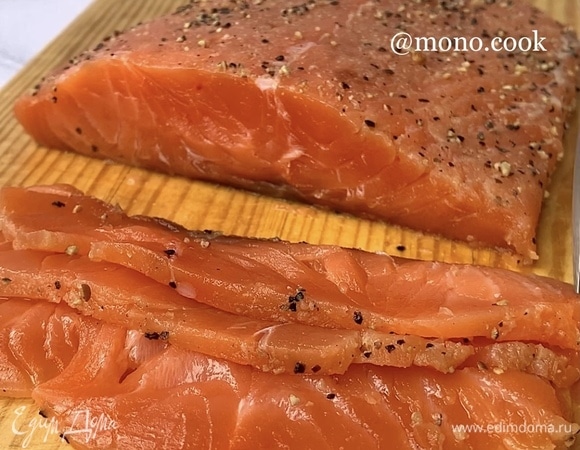Слабосоленый лосось без сахара
