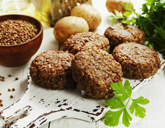 Постные гречневые котлеты Постные гречневые котлеты