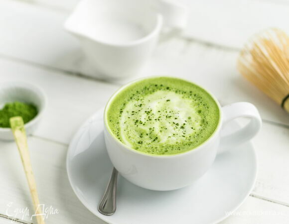 Чай матча с молоком