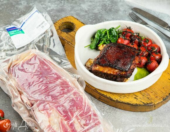 Говяжьи ребрышки в медово-апельсиновой глазури