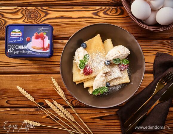 Безглютеновые блины с банановым крем-чизом