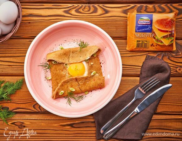 Бретонские блинчики с сыром на завтрак