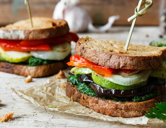 Постные сэндвичи с овощами