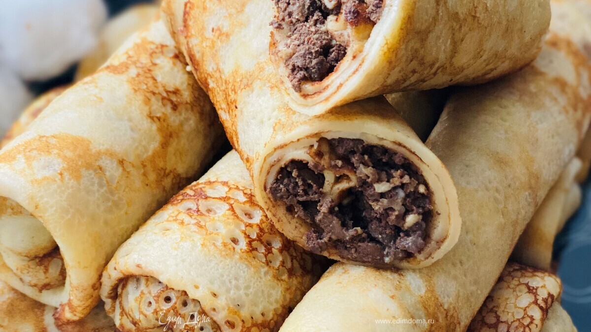 Блинчики с печенью