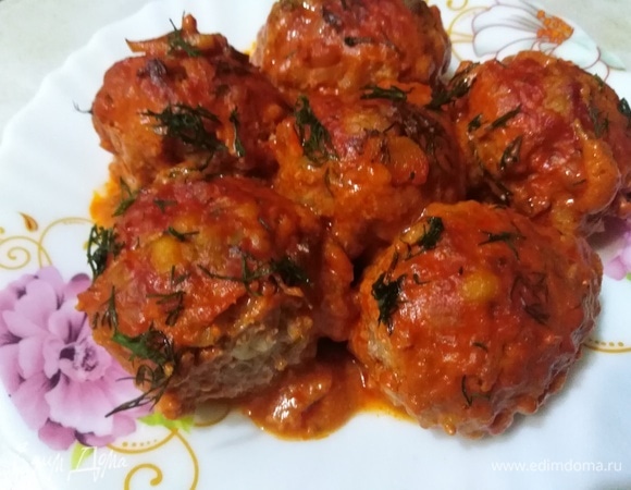 Тефтели из телятины с перловкой Тефтели из телятины с перловкой