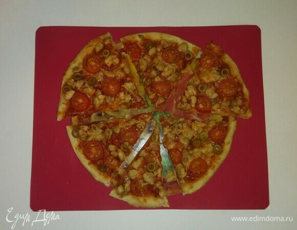 Пицца с курицей