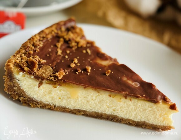 Чизкейк с соленой карамелью Чизкейк с соленой карамелью