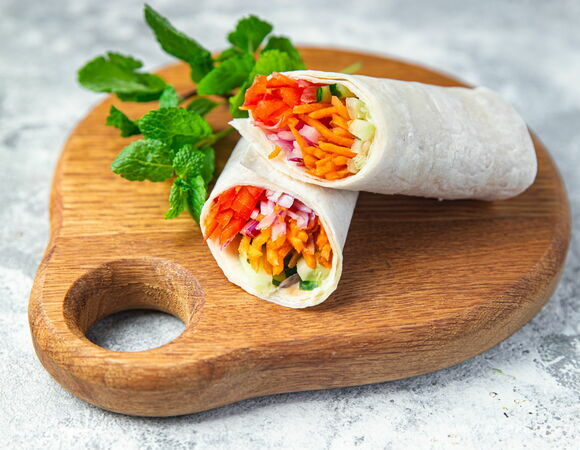 Лаваш с постной начинкой 