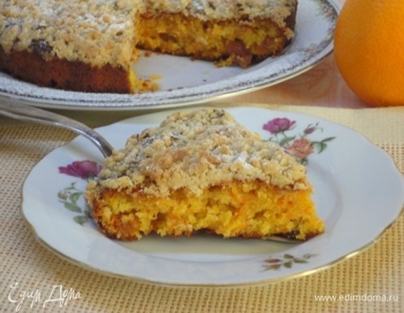 Морковно-апельсиновый пирог Морковно-апельсиновый пирог
