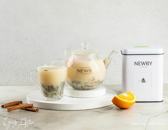 Чай с миндальным молоком, корицей и ванилью