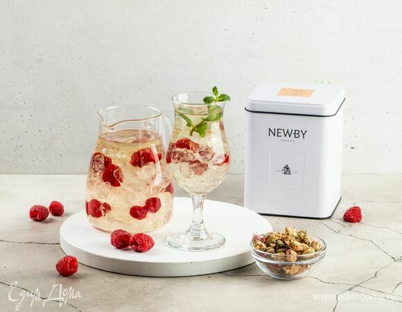 Холодный чай с персидской розой и малиной Холодный чай с персидской розой и малиной