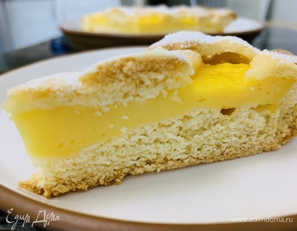 Пирог с апельсиновым курдом