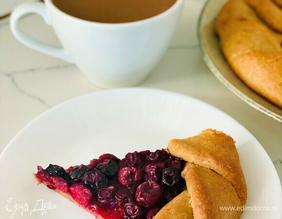 Постная галета с вишней