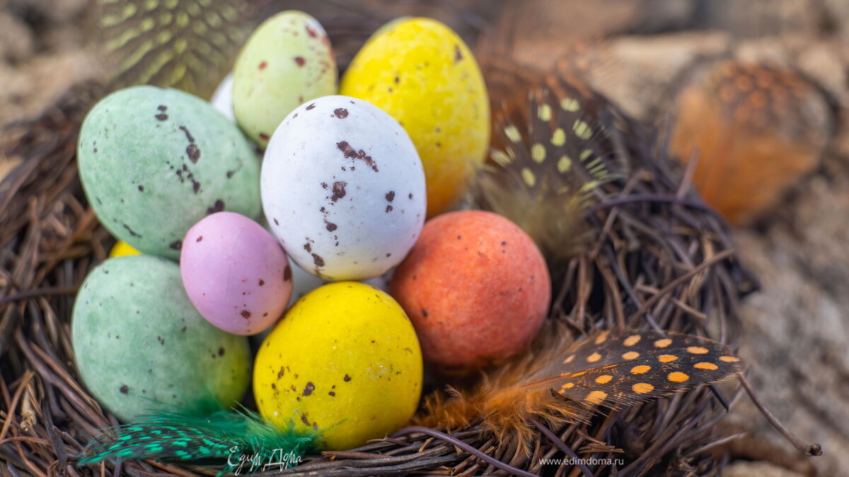 Яйца из сахарной пудры на пасху