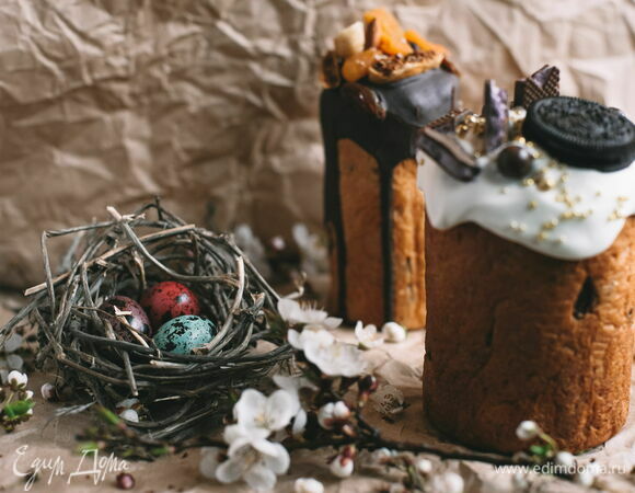 Кулич с «Орео» Кулич с «Орео»