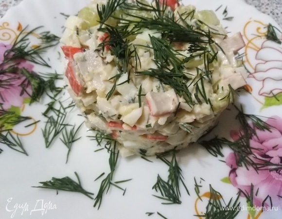 Рецепты вкусных салатов из краба: 13 рецептов
