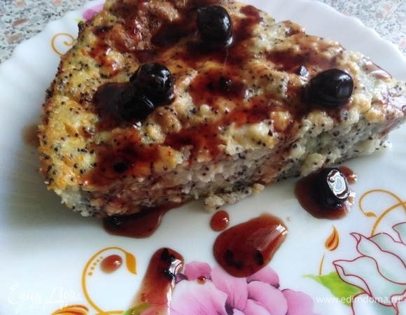 Творожная запеканка с манкой и маком Творожная запеканка с манкой и маком