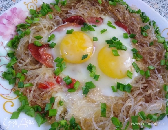 Фунчоза с яйцом Фунчоза с яйцом