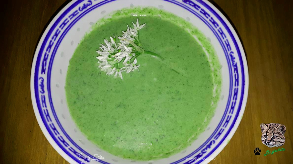 Велюте с черемшой и шпинатом