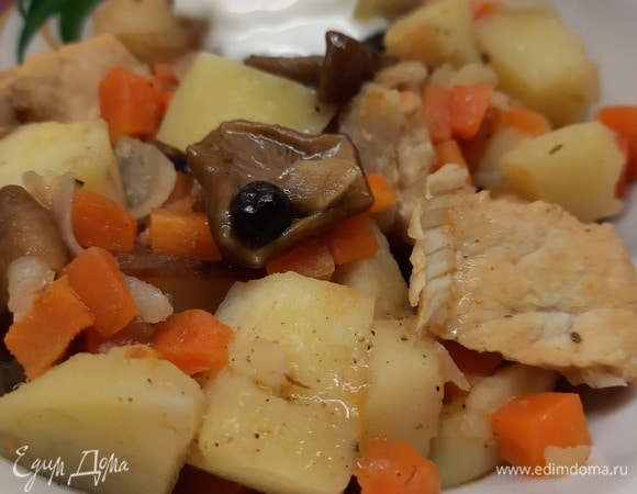 Жаркое с опятами