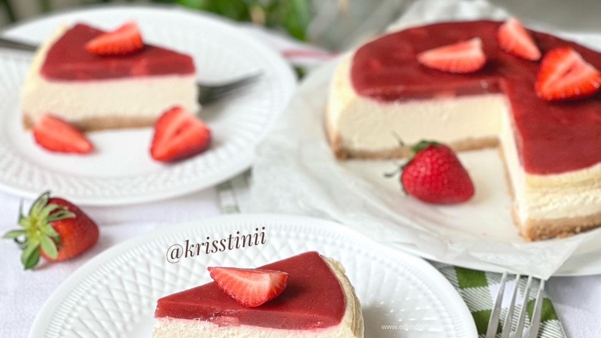 Клубничный чизкейк