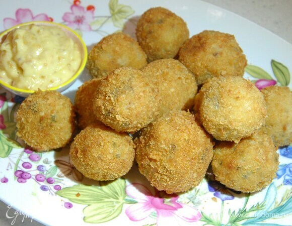 Аранчини с грибами и моцареллой Аранчини с грибами и моцареллой