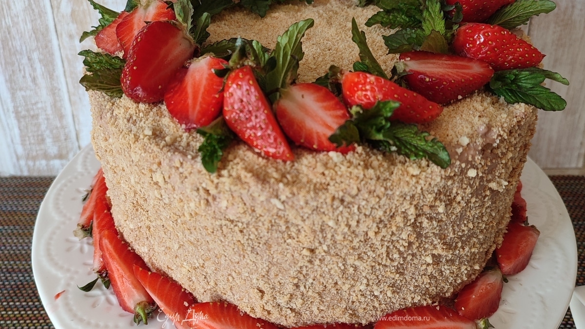 Торт «Медовик» с шоколадным кремом