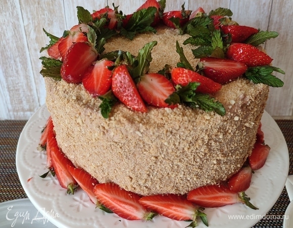 Торт «Медовик» с шоколадным кремом