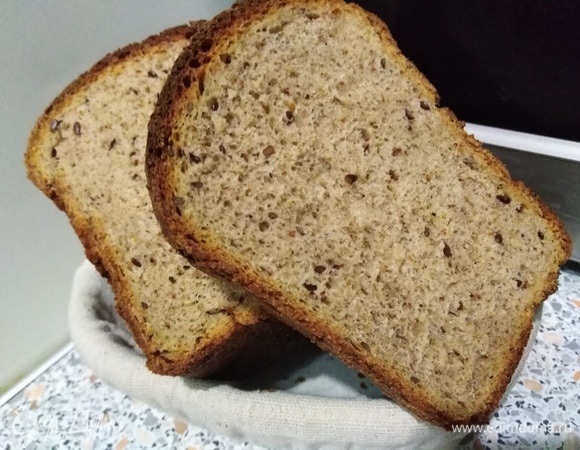 Цельнозерновой хлеб с пажитником и семенами льна