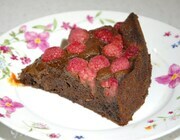 Муссовый пирог с шоколадом и малиной