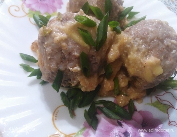 Тефтели в сырной заливке Тефтели в сырной заливке