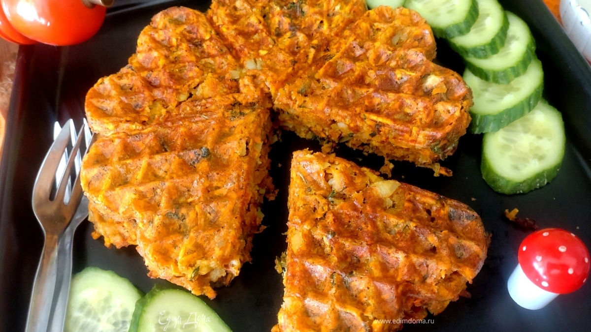 Драники из батата с руколой