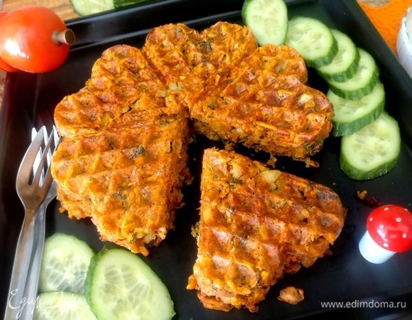 Драники из батата с руколой