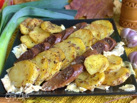 Картофель с чоризо в духовке