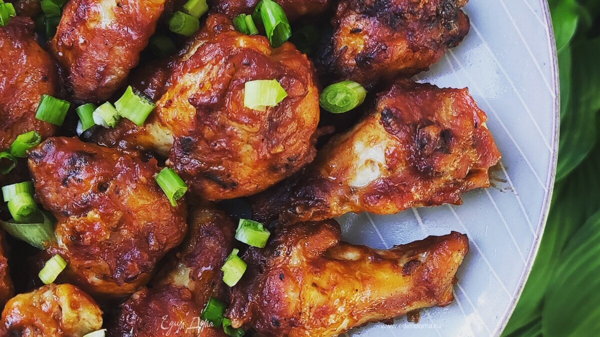 Куриные крылышки в остром соусе