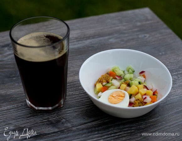 Окрошка с морковью