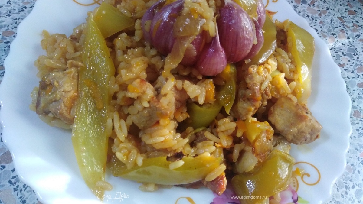 Перец с рисом и свининой