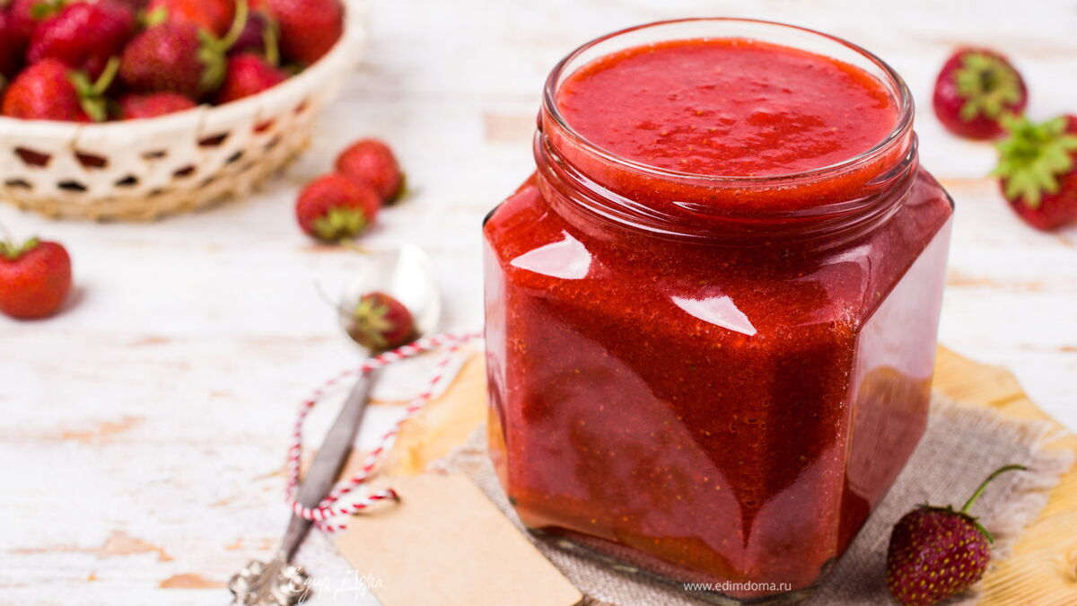 Пюре из замороженной клубники