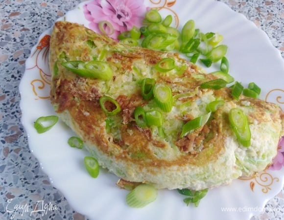 Омлет с кабачком и мягким сыром Омлет с кабачком и мягким сыром