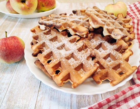 Яблочные вафли Яблочные вафли