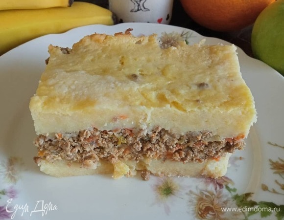 Картофельная запеканка с фаршем Картофельная запеканка с фаршем