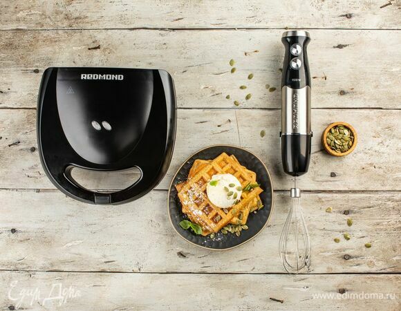 Тыквенные вафли с лимонным кремом Тыквенные вафли с лимонным кремом