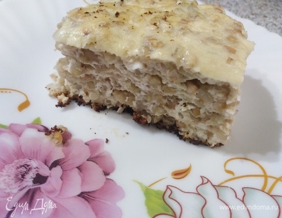 Крупеник с зеленой гречкой Крупеник с зеленой гречкой