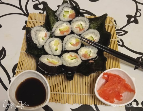 Роллы с соленой рыбой Роллы с соленой рыбой