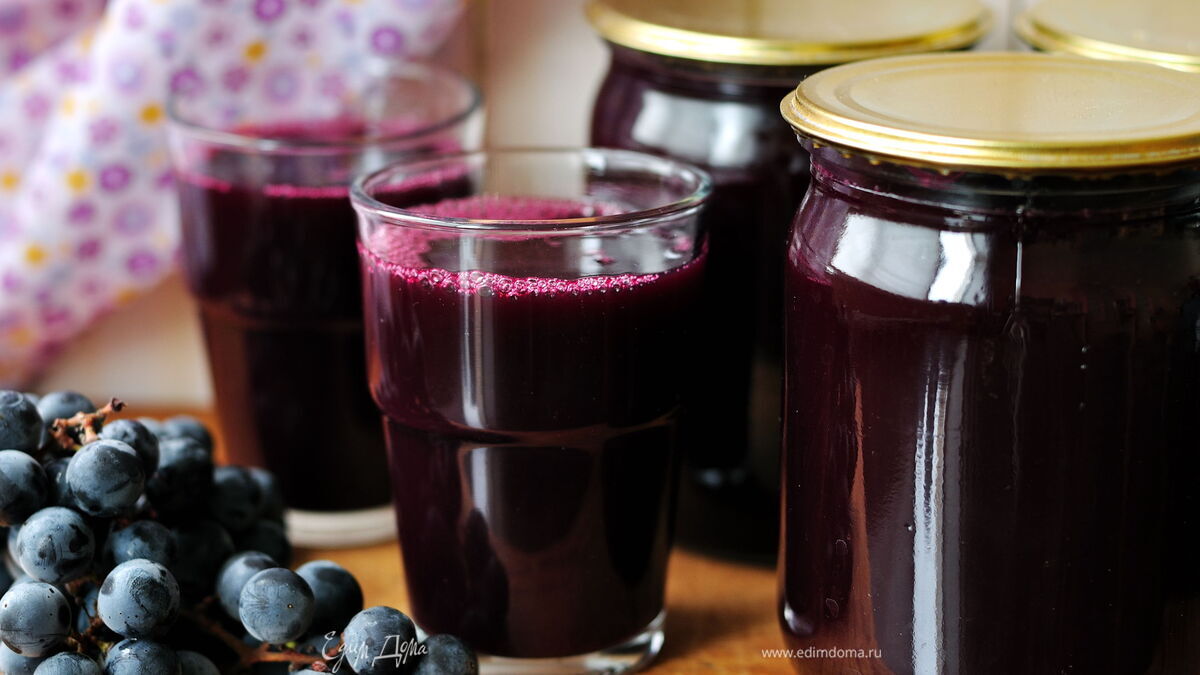 Сок из винограда на зиму