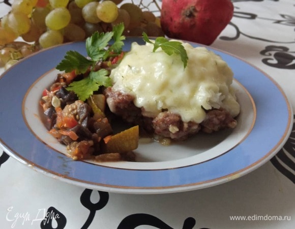 Гнезда из говядины с рисом