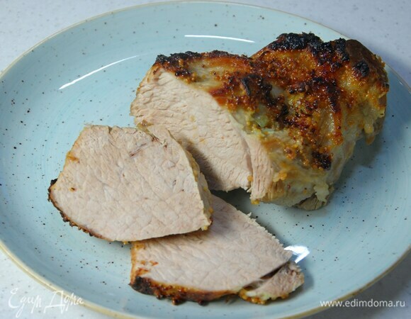 Окорок, запеченный с горчицей и медом