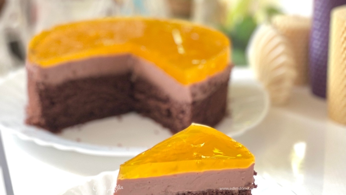 Шоколадный торт с пудингом